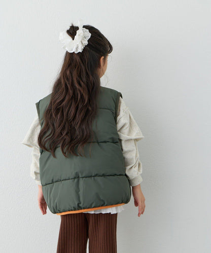 【KIDS】【FOX×TYPY】可雙面穿拼色抓絨加棉馬甲