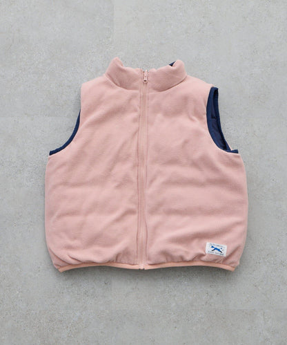 【KIDS】【FOX×TYPY】可雙面穿拼色抓絨加棉馬甲