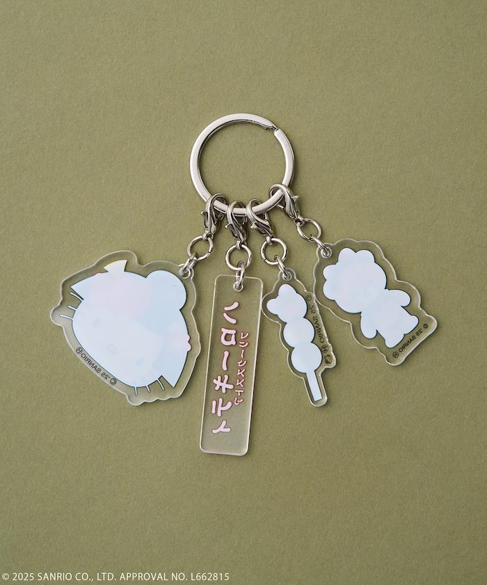 和服 “HELLO KITTY” 亞克力鑰匙扣