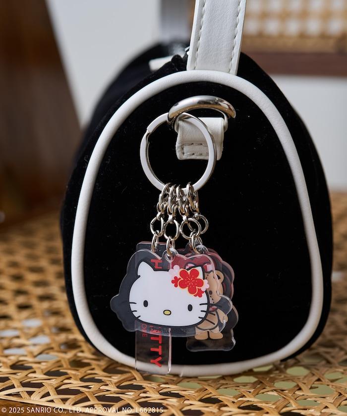 和服 “HELLO KITTY” 亞克力鑰匙扣
