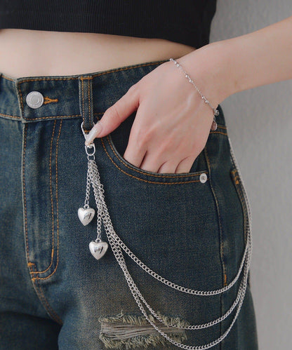 帶愛心鏈裝飾短褲