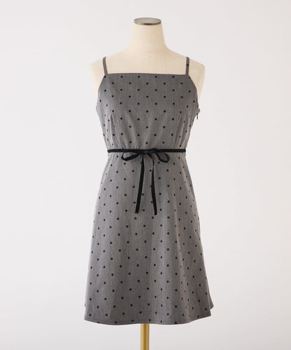 【套裝優惠活動商品】後背繫帶蕾絲吊帶連衣裙