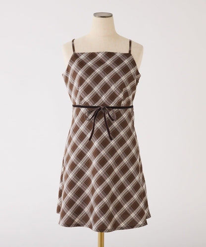 【套裝優惠活動商品】後背繫帶蕾絲吊帶連衣裙