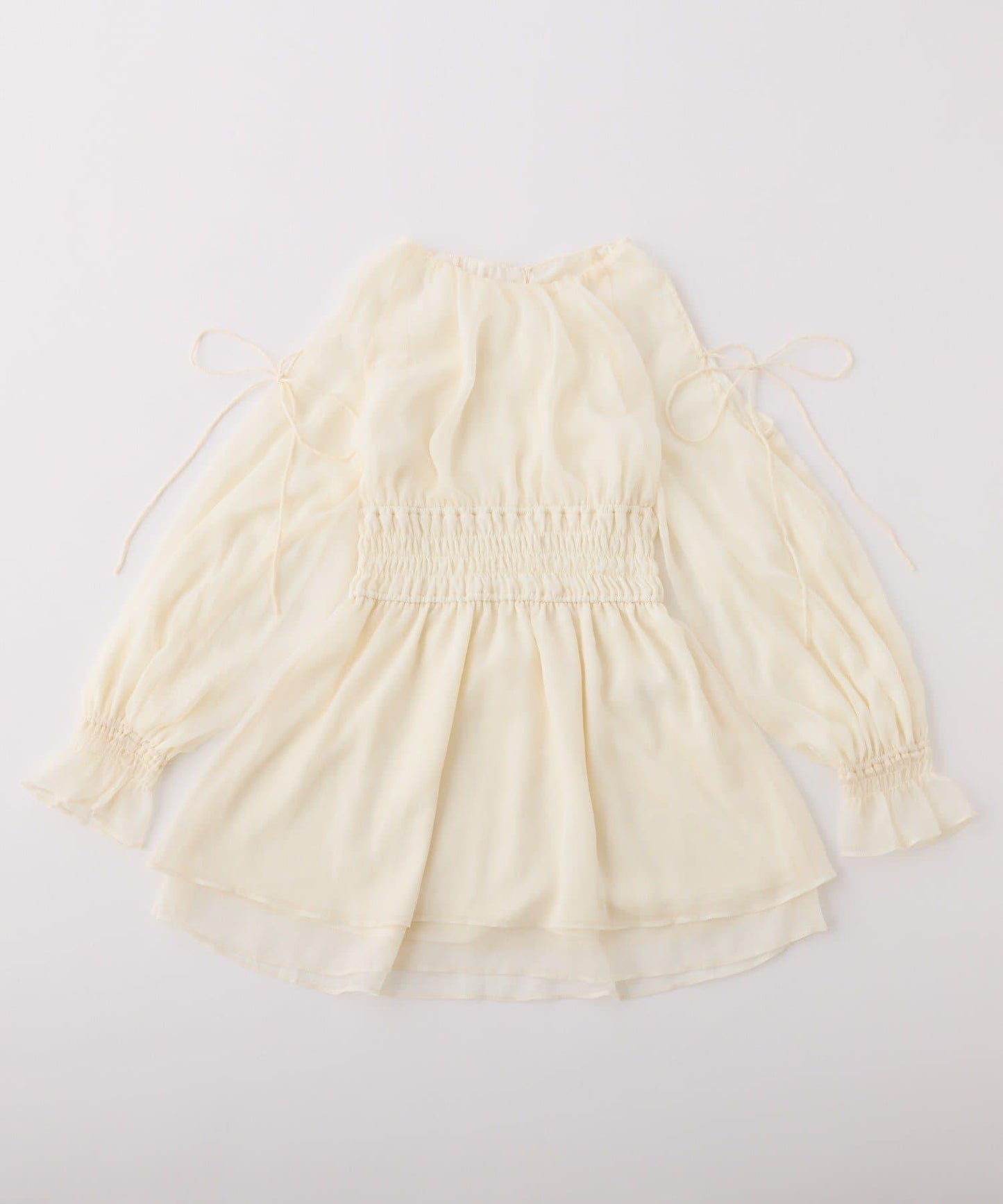 【套裝優惠商品】露肩褶皺長款上衣