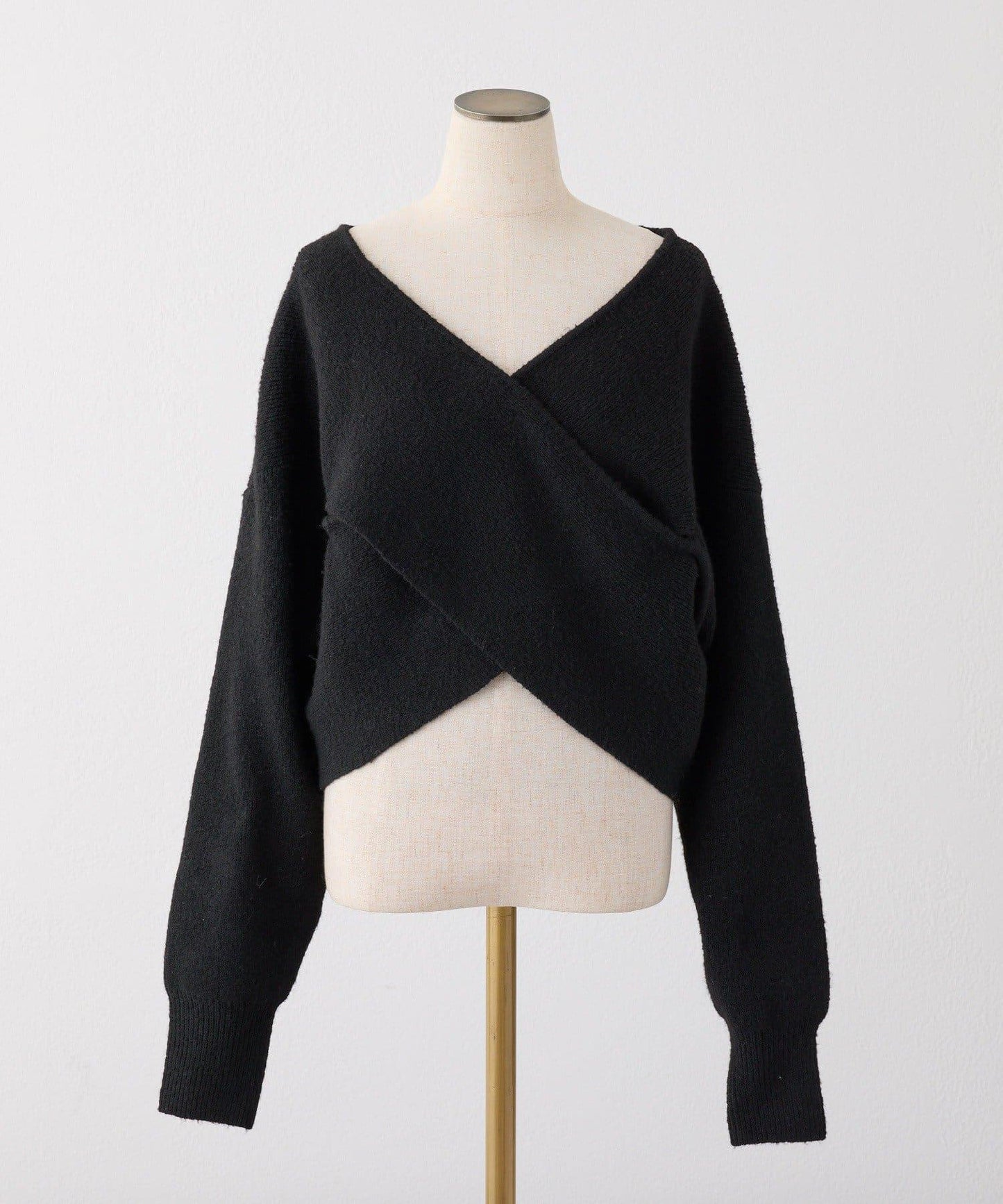 【套裝促銷商品】交叉針織&側邊繫帶吊帶連衣裙套裝