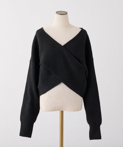 【套裝促銷商品】交叉針織&側邊繫帶吊帶連衣裙套裝