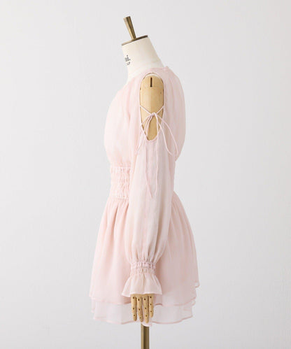 【套裝優惠商品】露肩褶皺長款上衣