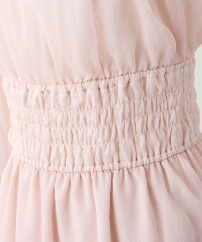 【套裝優惠商品】露肩褶皺長款上衣