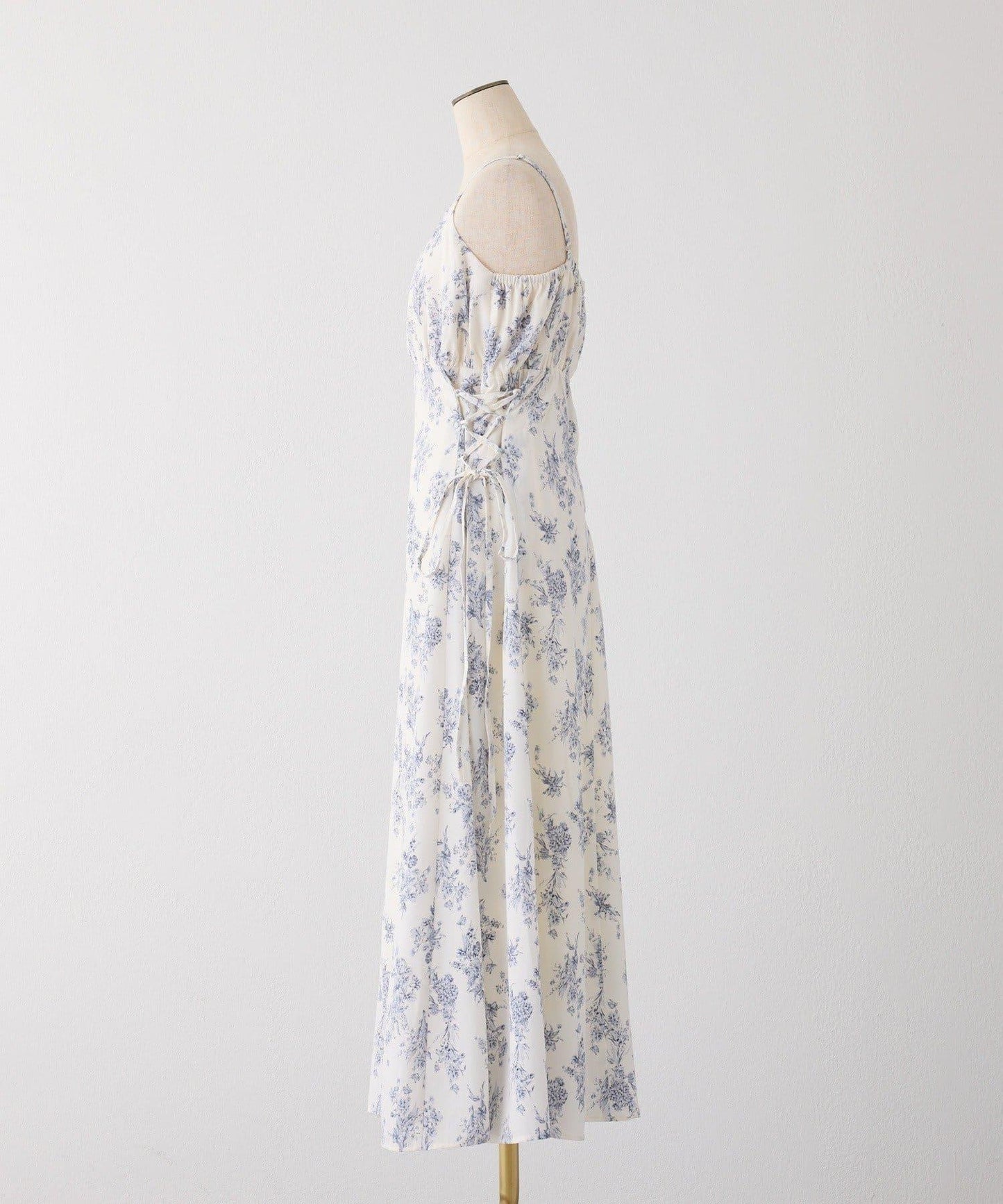 【套裝促銷商品】交叉針織&側邊繫帶吊帶連衣裙套裝