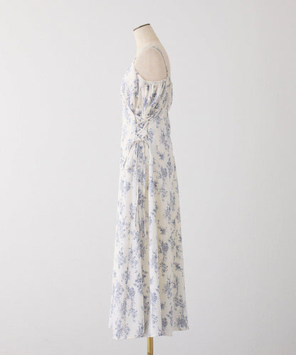 【套裝促銷商品】交叉針織&側邊繫帶吊帶連衣裙套裝