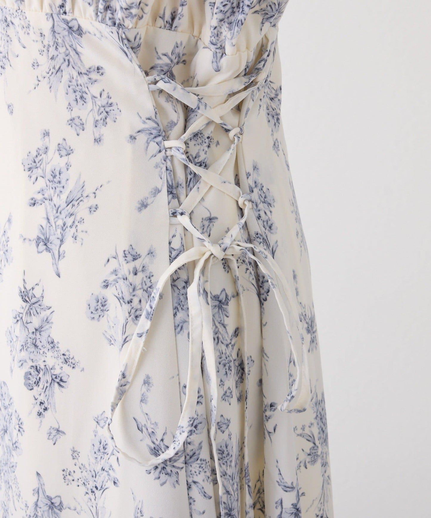 【套裝促銷商品】交叉針織&側邊繫帶吊帶連衣裙套裝