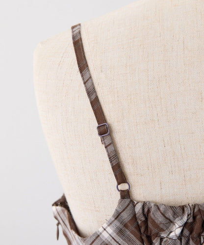 【套裝優惠活動商品】後背繫帶蕾絲吊帶連衣裙