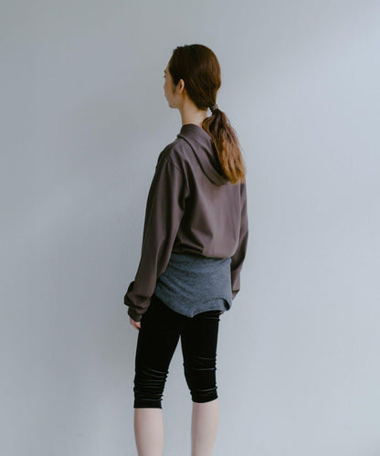 醋酸三酯天鵝絨騎行短褲