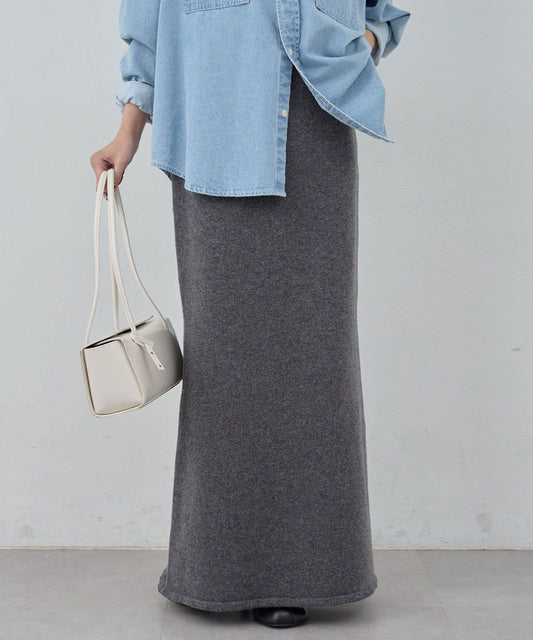 【可成套搭配】美利奴羊毛針織半身裙