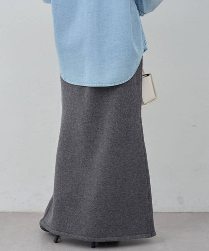 【可成套搭配】美利奴羊毛針織半身裙