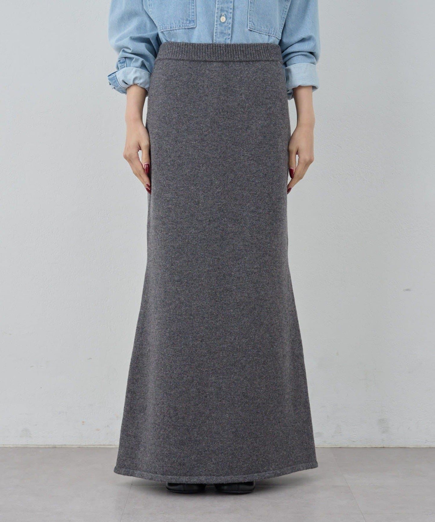 【可成套搭配】美利奴羊毛針織半身裙