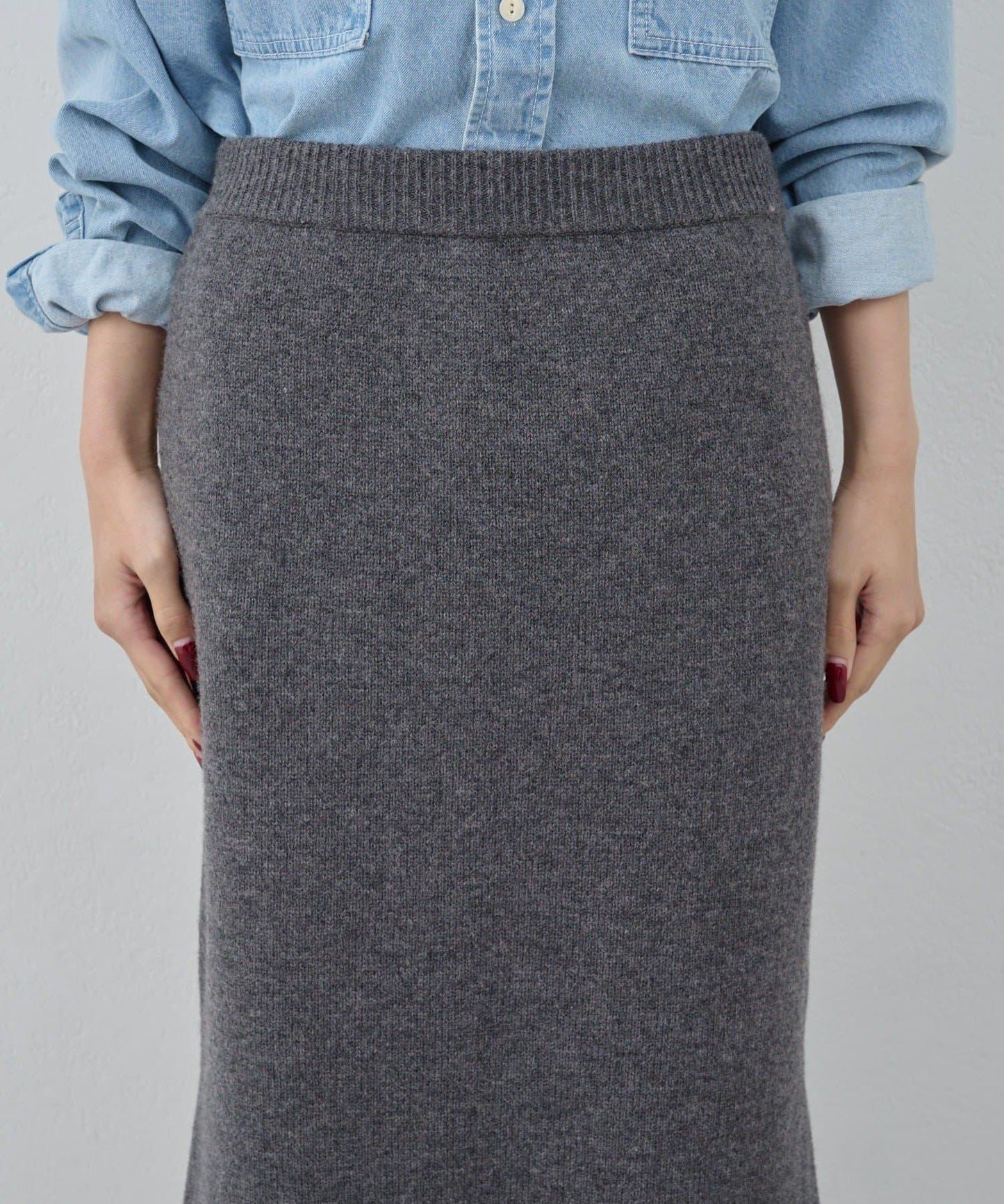 【可成套搭配】美利奴羊毛針織半身裙