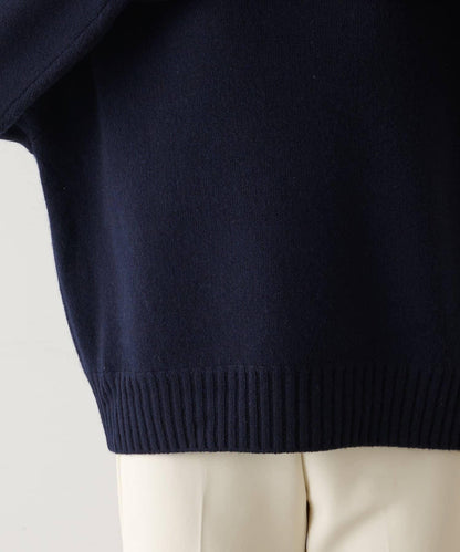 【Drawing Numbers】接結寬鬆高領針織衫