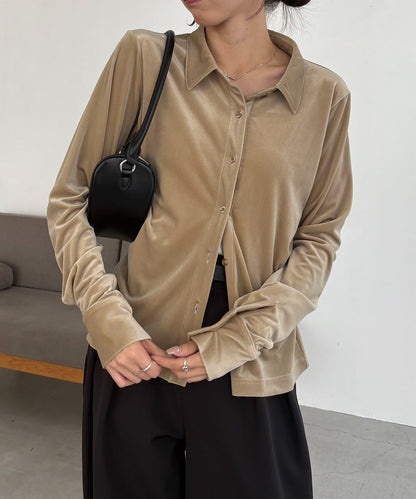 天鵝絨襯衫