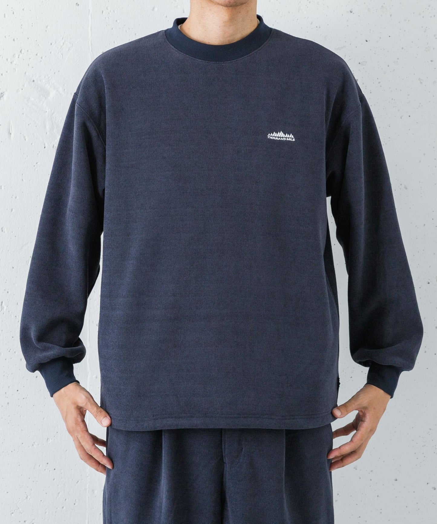 『聯名』THOUSAND MILE×URBAN RESEARCH 針織抓絨圓領套頭衫