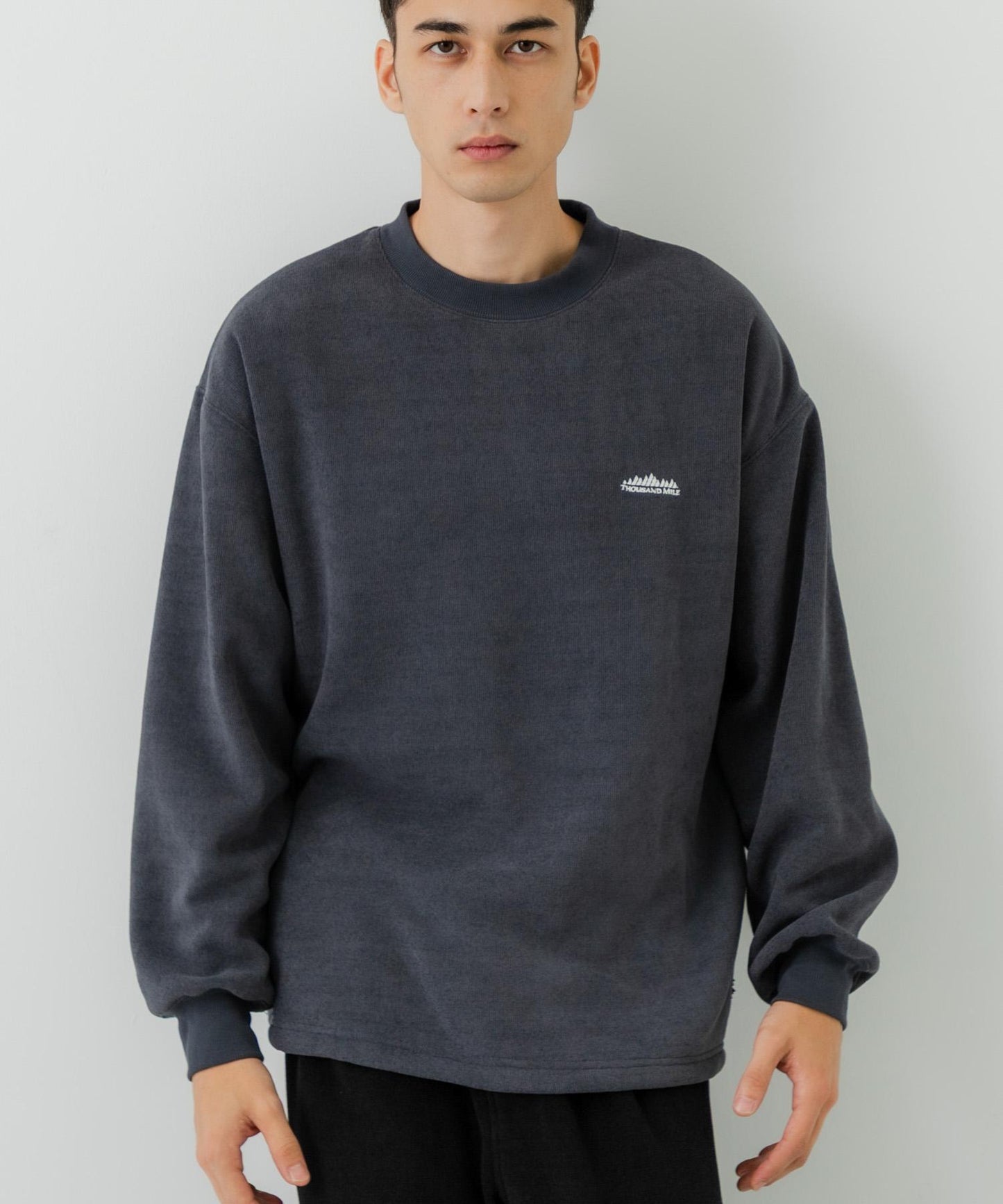『聯名』THOUSAND MILE×URBAN RESEARCH 針織抓絨圓領套頭衫