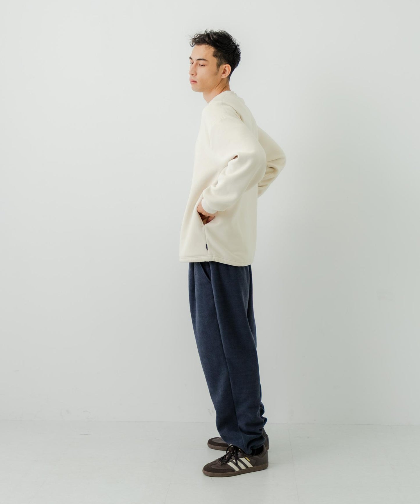 『聯名』THOUSAND MILE×URBAN RESEARCH 針織抓絨圓領套頭衫