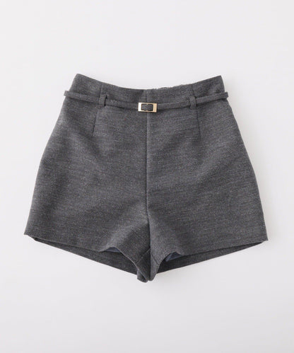 配腰帶休閒短褲