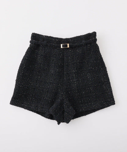 配腰帶休閒短褲