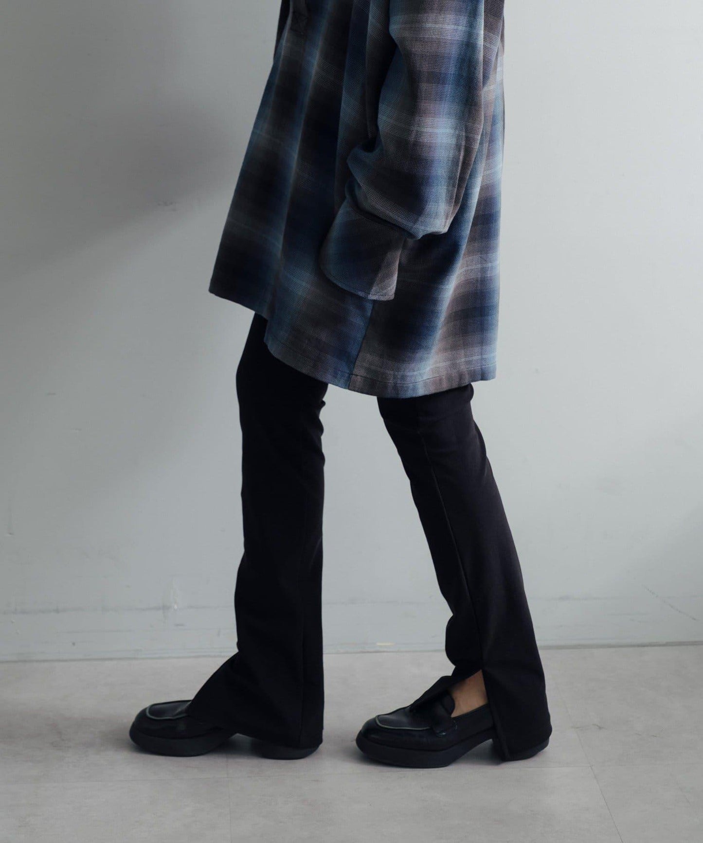 羅紋開叉針織褲