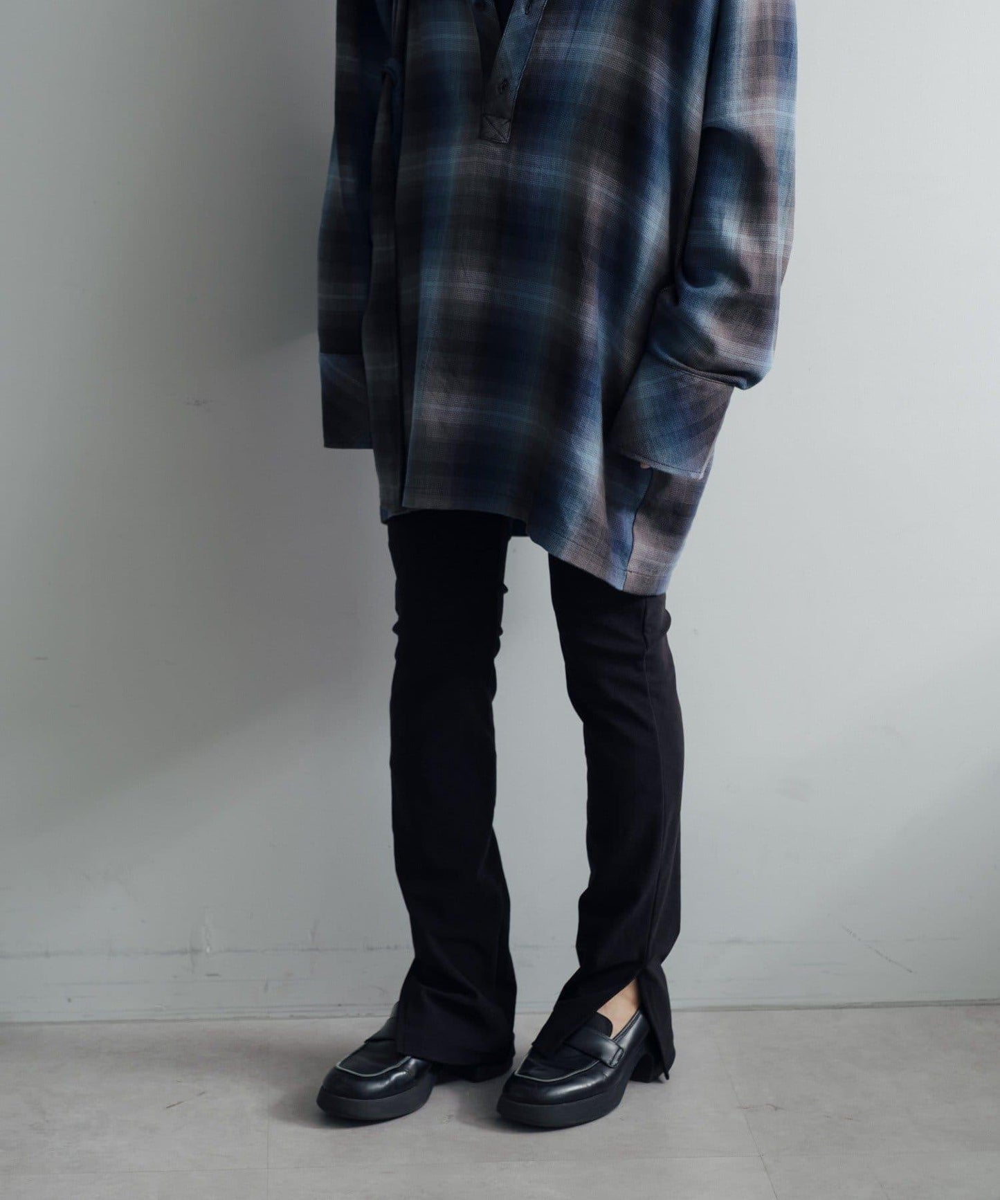 羅紋開叉針織褲