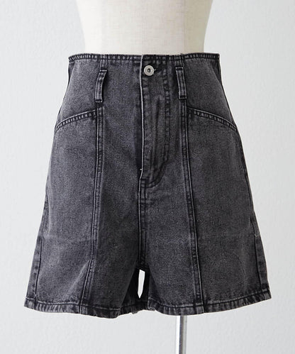 【RMAF】附腰帶短款牛仔褲