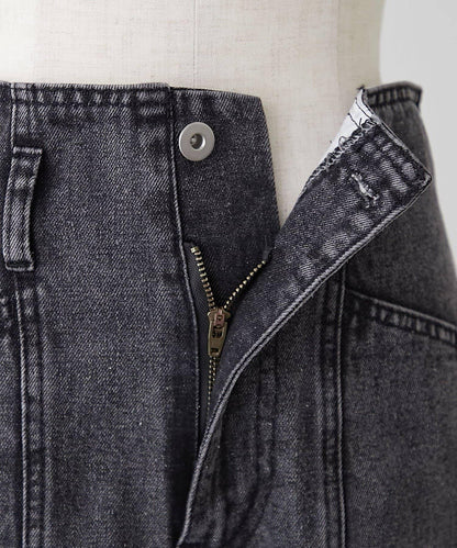 【RMAF】附腰帶短款牛仔褲