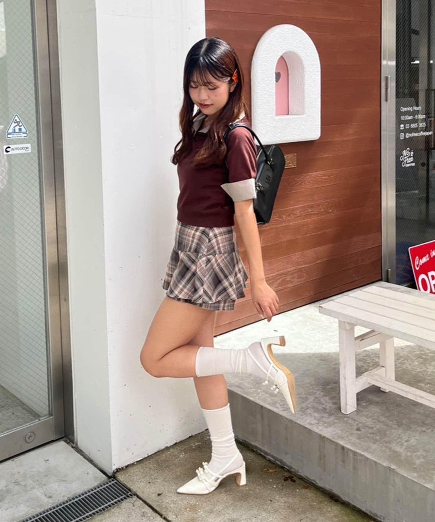 【RMAF】格子迷你半身裙褲