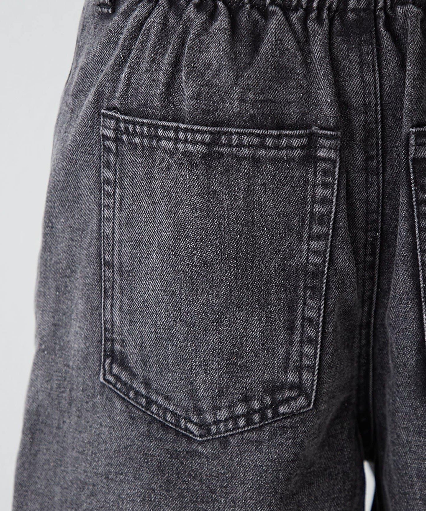 【RMAF】附腰帶短款牛仔褲