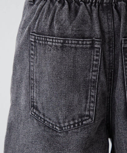 【RMAF】附腰帶短款牛仔褲