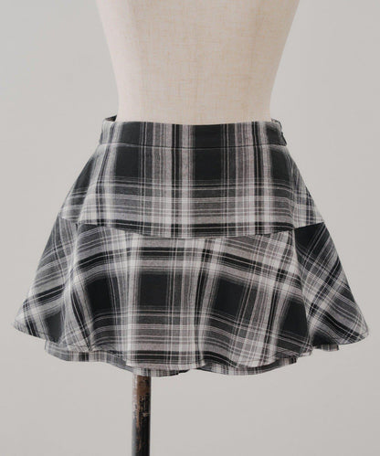 【RMAF】格子迷你半身裙褲