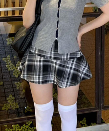 【RMAF】格子迷你半身裙褲