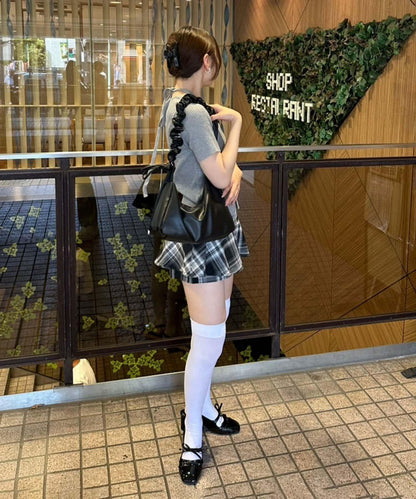 【RMAF】格子迷你半身裙褲