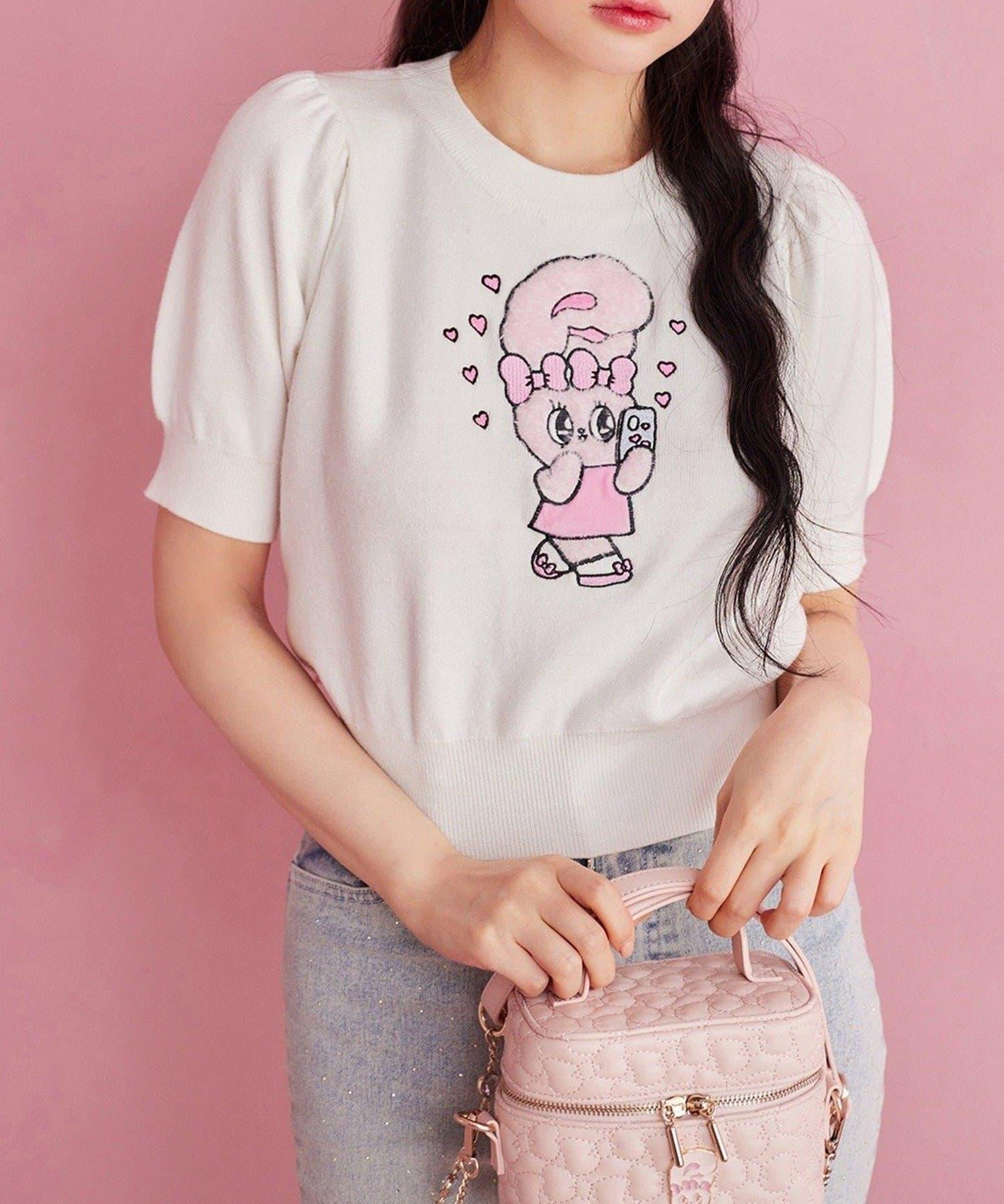 【one after another】西班牙風格短袖針織衫