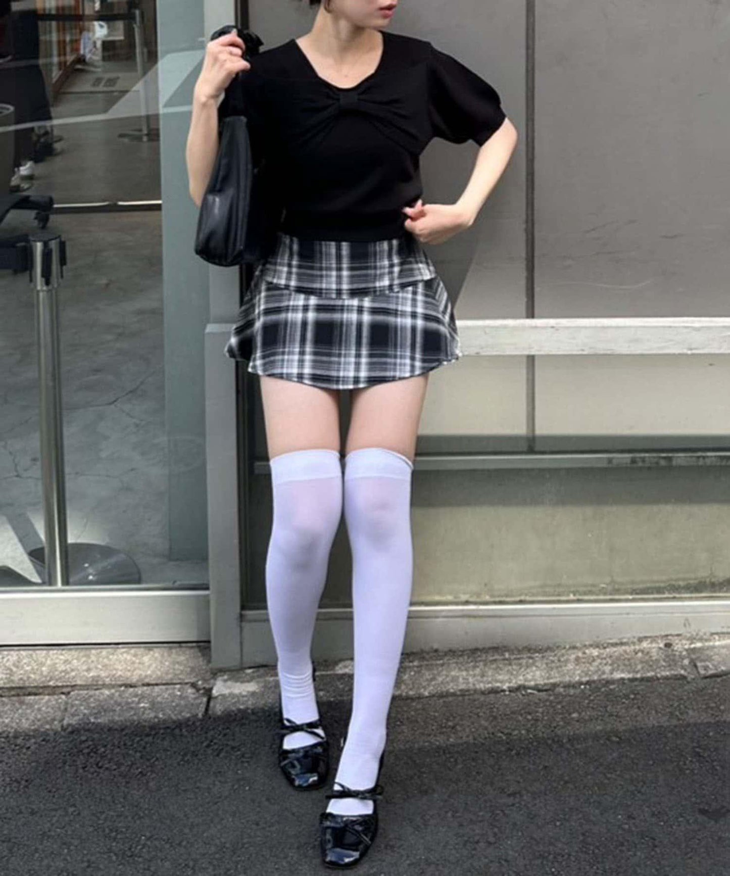 【RMAF】格子迷你半身裙褲