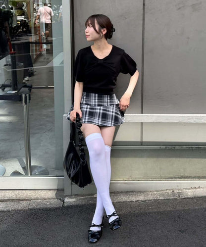 【RMAF】格子迷你半身裙褲