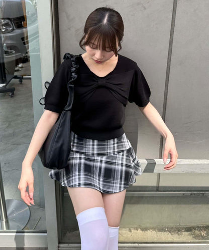 【RMAF】格子迷你半身裙褲