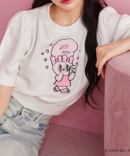 【one after another】西班牙風格短袖針織衫