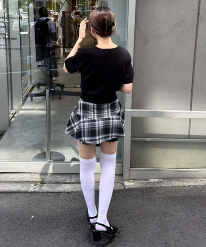 【RMAF】格子迷你半身裙褲
