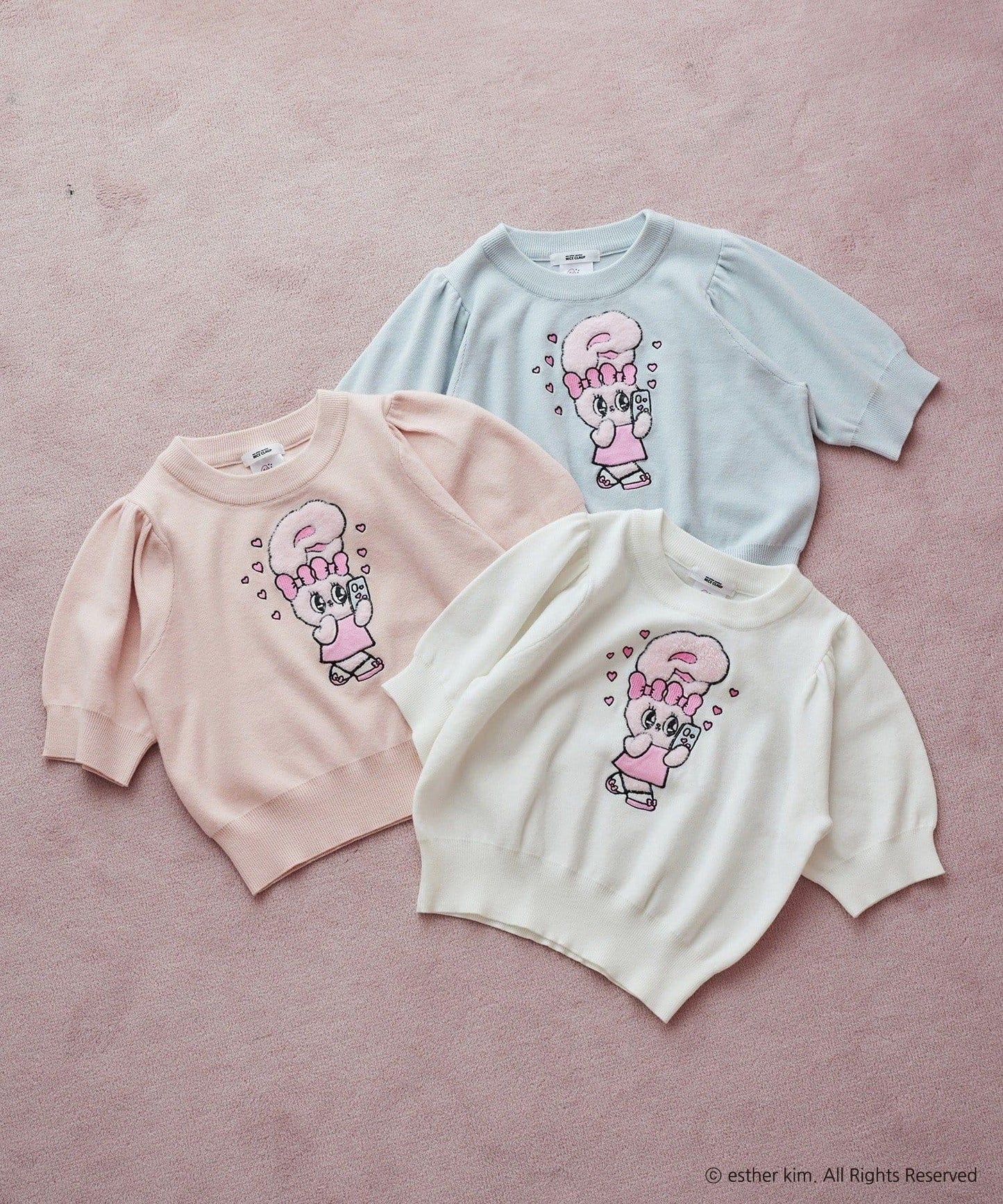 【one after another】西班牙風格短袖針織衫