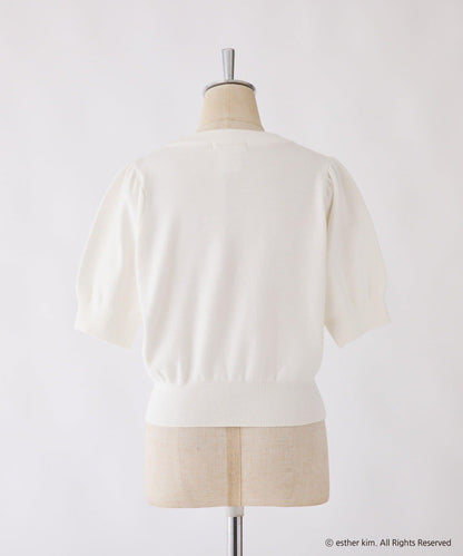 【one after another】西班牙風格短袖針織衫