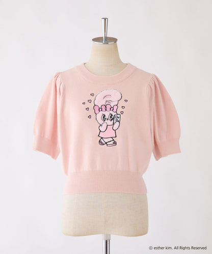 【one after another】西班牙風格短袖針織衫