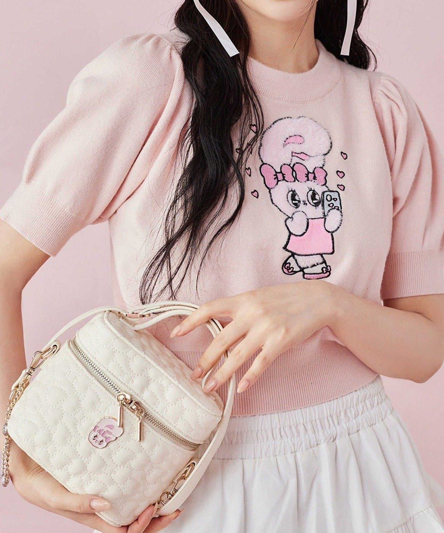 【one after another】西班牙風格短袖針織衫