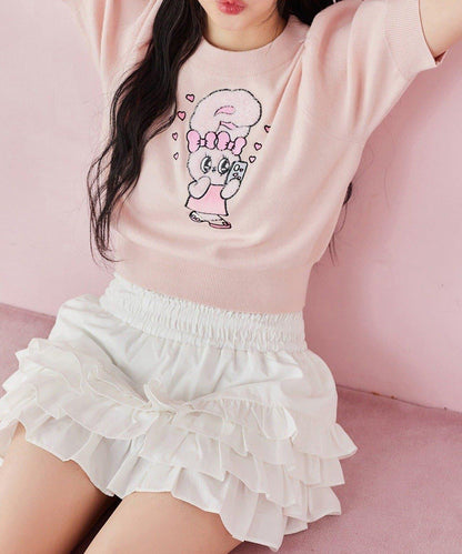 【one after another】西班牙風格短袖針織衫