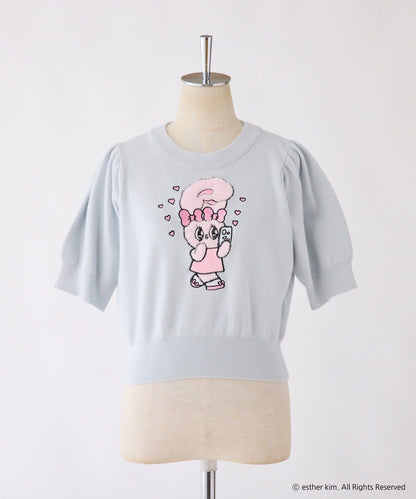 【one after another】西班牙風格短袖針織衫